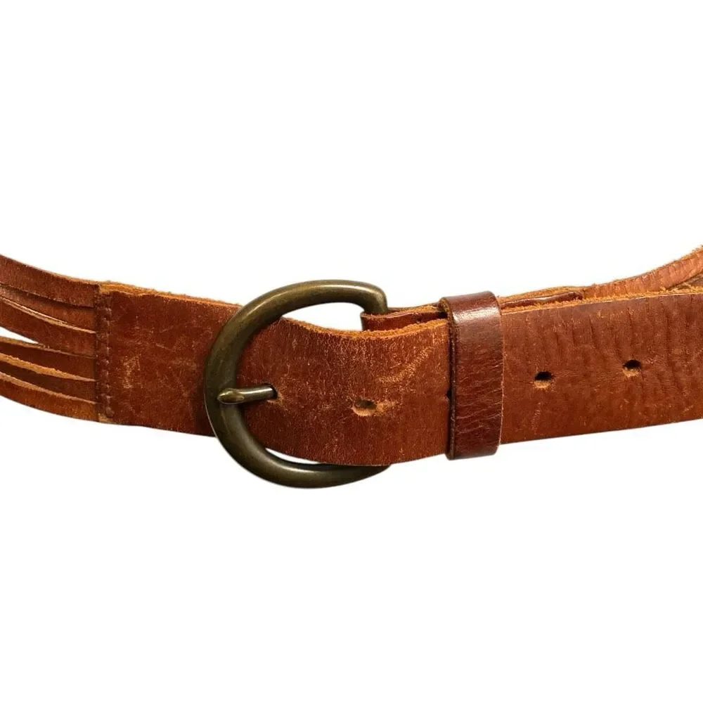 abercrombie vintage braided leather belt